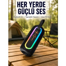 Midas Toptan Renkli LED Işıklı Kablosuz Hoparlör IP67 Sertifikalı Yeni Nesil