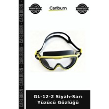 Carlburn Premium Gl-12-2 Siyah-Sarı Yüzücü Gözlüğü Gözlük Yüzme Çocuk
