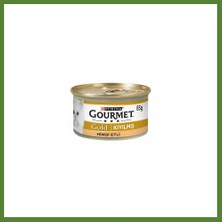 Gourmet Kıyılmış Hindi Etli Yetişkin Kedi Konservesi 12 Adet 85 gr Budos
