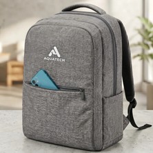 İlkyaz Fashion If Laptop Sırt Çantası - Gri - Iç Bölmeli - Bilgisayar Korumalı