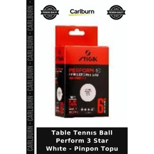 Carlburn Özel Üretim Table Tennıs Ball Perform 3 Star Whıte - Pinpon Topu Model Yarışma Ekipman