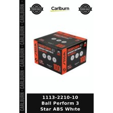 Carlburn Özel Üretim 1113-2210-10 Ball Perform 3 Star Abs Whıte Masa Tenisi Karşılaşma Oyun Aracı