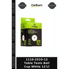 Carlburn Delux Serisi 1110-2510-12 Table Tenis Ball Cup White 12'li Beyaz Eşya Küçük Top Spor Gereci