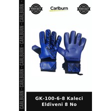 Carlburn Delux Serisi GK-100-6-8 Kaleci Eldiveni 8 No Mac Hazırlığı Sporcu Eşyası