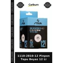 Carlburn Özel Seri 1110-2810-12 Pinpon Topu Beyaz 12 Li Aktivite Top Seti Eğlence