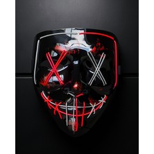 Lims Store Işıklı LED Maske Neon Floresan Pvc Model: Uuczzzledmaskeeeeee1