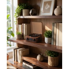 Lims Store Gece Işıklı Bluetooth Hoparlör Saatli Tasarım Uuczzzgramafonspeaker-24