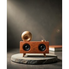 Lims Store Retro Çift Hoparlörlü Bluetooth Gramafon XUUCZZZB6SPEAK