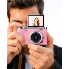 Lims Store Dijital Kamera 48 Mp Flip Ekran 18X Zoom UCZZZLK007FOTOĞRAFMAKİNESİPEMBE-3