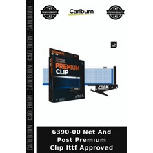 Carlburn Özel Seri 6390-00 Net And Post Premıum Clıp Ittf Approved Klips File Seti Maç