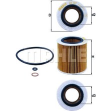 Mahle Yağ Filtresi Bmw 3 Serisi, 1 Serisi 3.0 si / 2.5 si 11427566327 OX387D