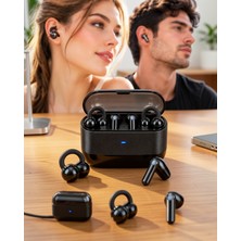 Lims Store Kablosuz Bluetooth Kulaklık 4 Kulaklıklı Klipsli Siyah PGY236KULAKLIK-2