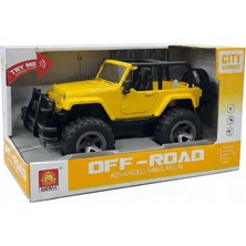Tufy Toys Işıklı ve Sesli 1:16 Off Road Arazi Jeep Oyuncak Araba – Sarı