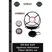 Carlburn Glf-Net Golf Egzersiz Antreman Filesi 56X51 cm Antrenman Sahası Spor Malzemesi Vuruş Ağı