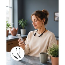 Lims Store Ergonomik Bluetooth Kulaklık - Manyetik Yeni Nesil UCZZZA21KULAKLIK-6