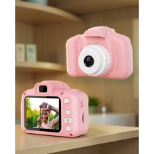 Lims Store Çocuk Kamerası Pembe Renk 1080P 2.0 Inç Ekran Uczçocukkamerası