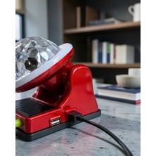 Lims Store LED Disco Lamba Güneş Enerjili Rgb 360° Hareketli Başlık Uczzdiskosolar-1