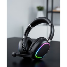Lims Store Bluetooth Kulak Üstü Kulaklık Rgb Aydınlatmalı Type-C Şarjlı UCZZMAX17-1