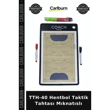 Carlburn Premium Tth-40 Hentbol Taktik Tahtası Mıknatıslı Antrenman Aletleri Maç Stratejisi Oyun Planı
