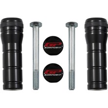 GP Kompozit Yamaha NMAX 125 / 155 2015-2026 Uyumlu Egzoz Koruma Takozu Siyah