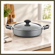 Northcity Granit Basık Karnıyarık Tencere 24 cm Bx