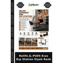 Carlburn Premium Relife JL-PU05 Kısa Dıp Statıon Siyah Renk Salon Antrenman Bireysel