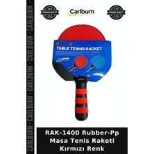 Carlburn Özel Seri RAK-1400 Rubber-Pp Masa Tenis Raketi Kırmızı Renk Spor Aleti Aktif Yaşam Salon Sporu