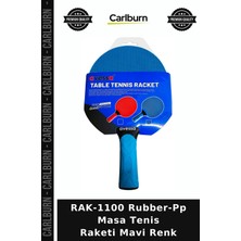 Carlburn Özel Seri RAK-1100 Rubber-Pp Masa Tenis Raketi Mavi Renk Aktivite Ofis Eğlencesi Oyun Ekipmanı