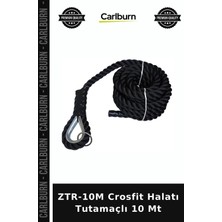 Carlburn Özel Üretim ZTR-10M Crosfit Halatı Tutamaçlı 10 mt Dayanım Fitness Spor