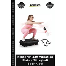 Carlburn Premium Relife VP-320 Vıbration Plate - Titreşimli Spor Aleti Enerji Egzersiz Destek