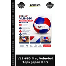 Carlburn Delux Serisi VLB-660 Maç Voleybol Topu Japon Deri Spor Aleti Okul Sporu Antrenman Ekipmanı