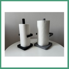 S'82 3D Baskı Minimalist Kağıt Havlu Standı Tezgah Üstü Havluluk Mutfak Aksesuarı BZS82
