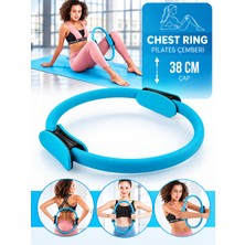 Gus Company 38 cm Pilates Çemberi Dura-Strong Deluxe Tutamaçlı Göğüs Çemberi (Sihirli Yoga Halkası)