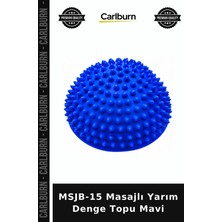 Carlburn Delux Serisi Msjb-15 Masajlı Yarım Denge Topu Mavi Hareket Egzersiz Antrenman