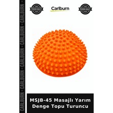 Carlburn Özel Üretim Msjb-45 Masajlı Yarım Denge Topu Turuncu Form Antrenman Pratik