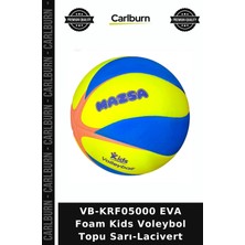 Carlburn Özel Seri VB-KRF05000 Eva Foam Kids Voleybol Topu Sarı-Lacivert Etkinlik Okul Dönemi Aktivite