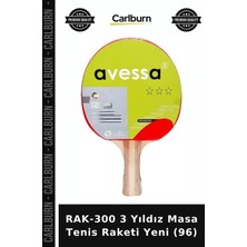 Carlburn Delux Serisi RAK-300 3 Yıldız Masa Tenis Raketi Yeni (96) Kapalı Alan Salon Sporu Oyun