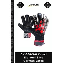 Carlburn Delux Serisi GK-300-5-6 Kaleci Eldiveni 6 No German Latex Oyun Antrenman Saha