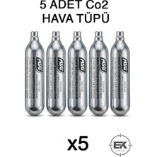 Asg 12 gr Tabanca ve Tüfek Co2 Karbondioksit Hava Tüpü 5 Adet