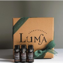 LumaGiftBox Difüzör Mini Set –okaliptus, Portakal, Nane Uçucu Yağları