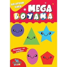 Sancak Çocuk Mega Boyama - Renkler ve Şekiller Kolaydan Zora