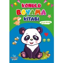Sancak Çocuk Konulu Boyama Kitabı - Yeşil Kitap