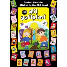 Beyaz Panda Yayınları Stickerlı 3+4+5 Yaş Dil Gelişimi