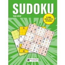 Akılçelen Kitaplar Sudoku Yeşil Kitap - Üç Farklı Zorluk Seviyesi 159 Bulmaca