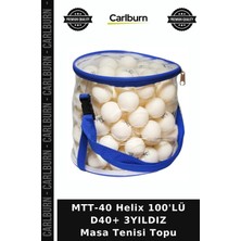 Carlburn Premium Mtt-40 Helix 100'LÜ D40+ 3yıldız Masa Tenisi Topu Rekreasyon Turnuva