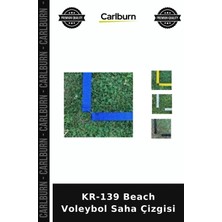 Carlburn Özel Seri KR-139 Beach Voleybol Saha Çizgisi Sahil Sporu Maç Ekipmanı Plaj Seti