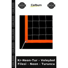 Carlburn Delux Serisi Kr-Neon-Tur - Voleybol Filesi - Neon - Turuncu Bahçe Sporu Rekreasyon Egzersiz