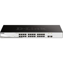 D-Link Dlink D-Lınk DGS-F1210-26PS-E 24 Port Gıgabıt 2X1GB Sfp Layer2 Yönetilebilir 250W Poe Swıtch BZS82