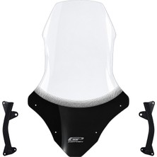 GP Kompozit Honda PCX 125 2021-2024 Uyumlu Ön Tur Camı Şeffaf - 79 cm Esnek Plastik