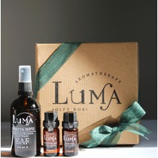 LumaGiftBox Sağlık ve Ferahlık Mini Set (Papatya Hidrosolü, Okaliptus ve Nane Uçucu Yağı)